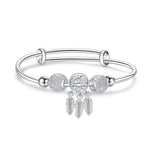 Bracelet femme jonc trois anneaux, Taille: Z104 58mm, Z104 56mm, Z104 58mm, Z104 60mm, Z104 62mm, Z103 56mm, Z103 58mm, Z103 60mm, Z103 62mm, Z102 Vella ajustable