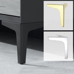 LH-J0016 Pied de canapé en métal pour meuble TV, Hauteur : 10cm, 13cm, 15cm, 17cm
