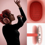 2 paires de coussinets d'oreille en mousse pour AirPods Max, Peau protéinée Gris clair, Peau protéinée Bleu, Peau protéinée Rose, Peau protéinée Vert, Maille Gris foncé, Maille Gris clair, Maille Rose