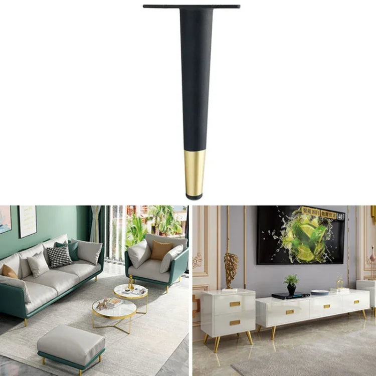 LH-ZT-0001 Cone Round Tube Furniture Support Legs, Style:, Straight Cone Height 10cm, Straight Cone Height 12cm, Straight Cone Height 15cm, Straight Cone Height 17cm, Straight Cone Height 20cm, Straight Cone Height 25cm, Straight Cone Height 30cm      ...