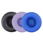 1 paire de coussinets d'oreille en cuir protéiné éponge pour JBL T450 / Tune 600 / T500BT, noir, violet clair, bleu marine