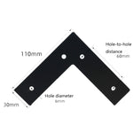 LH-S0006 Pieds de Support en Métal pour Meubles, Hauteur :, 12cm, 15cm, 18cm, 20cm, 25cm, 30cm, 60cm