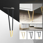 LH-S0006 Pieds de Support en Métal pour Meubles, Hauteur :, 12cm, 15cm, 18cm, 20cm, 25cm, 30cm, 60cm