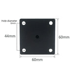 LH-TJ003 Pieds de Meubles Réglables en Tube Rond en Acier Inoxydable, Hauteur :, 37cm, 40cm, 60cm