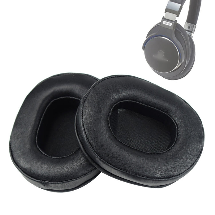 2 mousses d'écouteurs pour Audio-Technica ATH-M50 / M40 / M50X / MSR7, cuir de mouton noir, cuir de chèvre marron, cuir de mouton kaki, cuir de chèvre noir