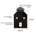 Pieds de support cylindriques en métal pour meubles LH-D012-01, hauteur : 13 cm, 15 cm, 18 cm, 20 cm