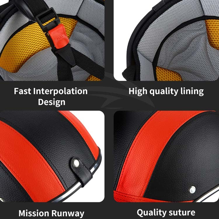 Casque de sécurité léger demi-saison BSDDP A0322, BSDDP A0322 (noir), BSDDP A0322 (bleu), BSDDP A0322 (rouge), BSDDP A0322 (orange), BSDDP A0322 (noir à carreaux)