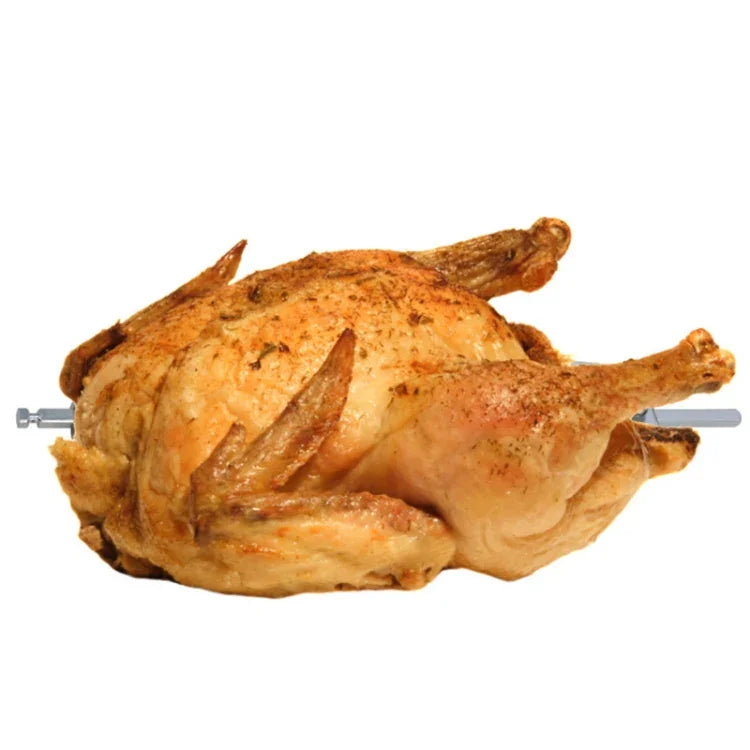 Broche à poulet rôti en acier inoxydable pour four, barbecue, fourchette de gril, fourchette de gril de barbecue