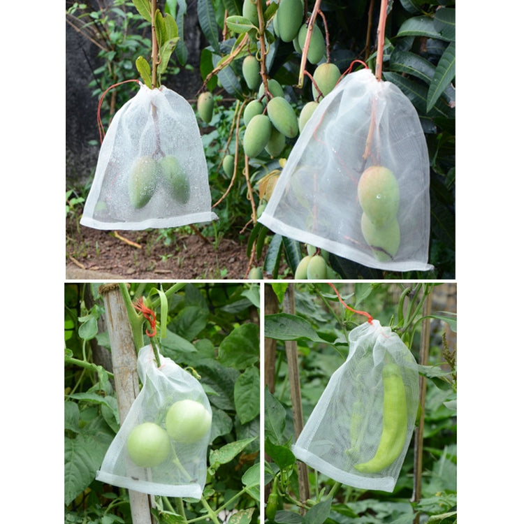 Sac en maille en nylon anti-insectes et anti-oiseaux pour fruits et légumes, Spécification : 70x48cm, 25x25cm, 45x15cm, 70x48cm, 30x25cm