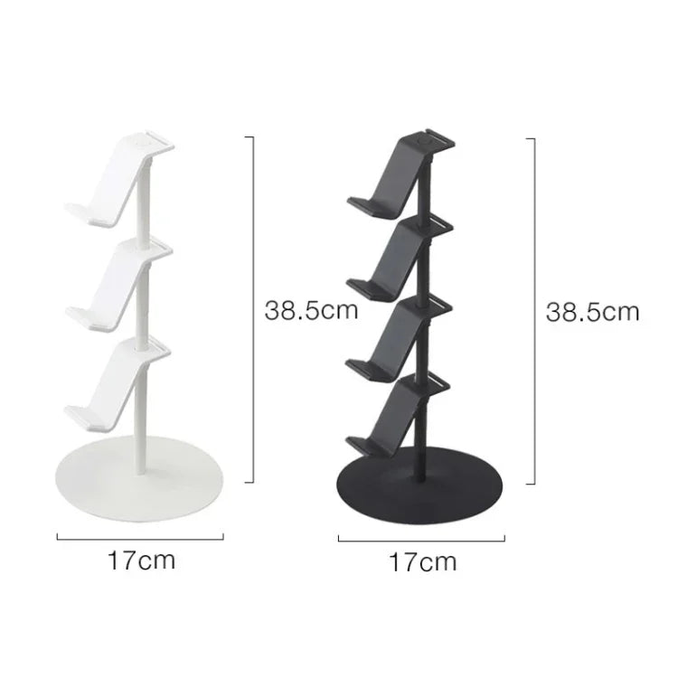 Support de rangement pour manettes de jeu et casque audio, 3 niveaux blanc, 3 niveaux noir, 4 niveaux blanc, 4 niveaux noir
