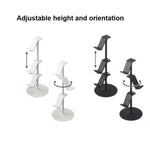 Support de rangement pour manettes de jeu et casque audio, 3 niveaux blanc, 3 niveaux noir, 4 niveaux blanc, 4 niveaux noir