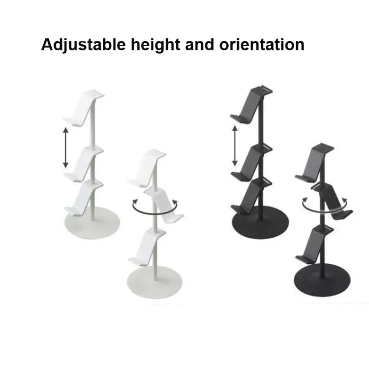 Support de rangement pour manettes de jeu et casque audio, 3 niveaux blanc, 3 niveaux noir, 4 niveaux blanc, 4 niveaux noir