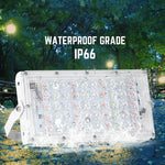 Projecteur extérieur étanche ultra-léger 50W LED RVB avec télécommande