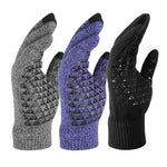 1 Paire de Gants Chauds Tactiles Tricotés en Velours Épais, Taille Unique
