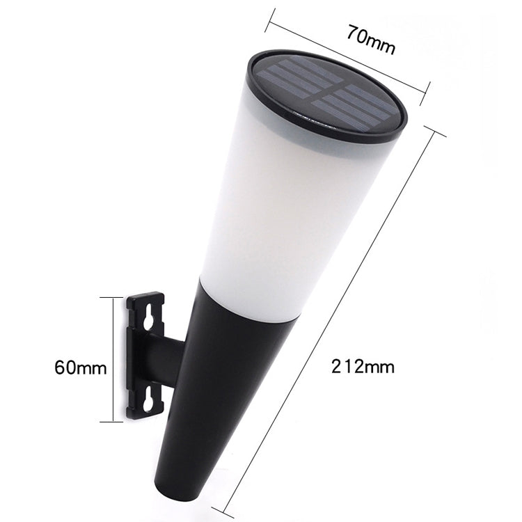 Lampe murale solaire conique circulaire de jardin d'extérieur, Style :, N230A Colorée, N230B Bicolore