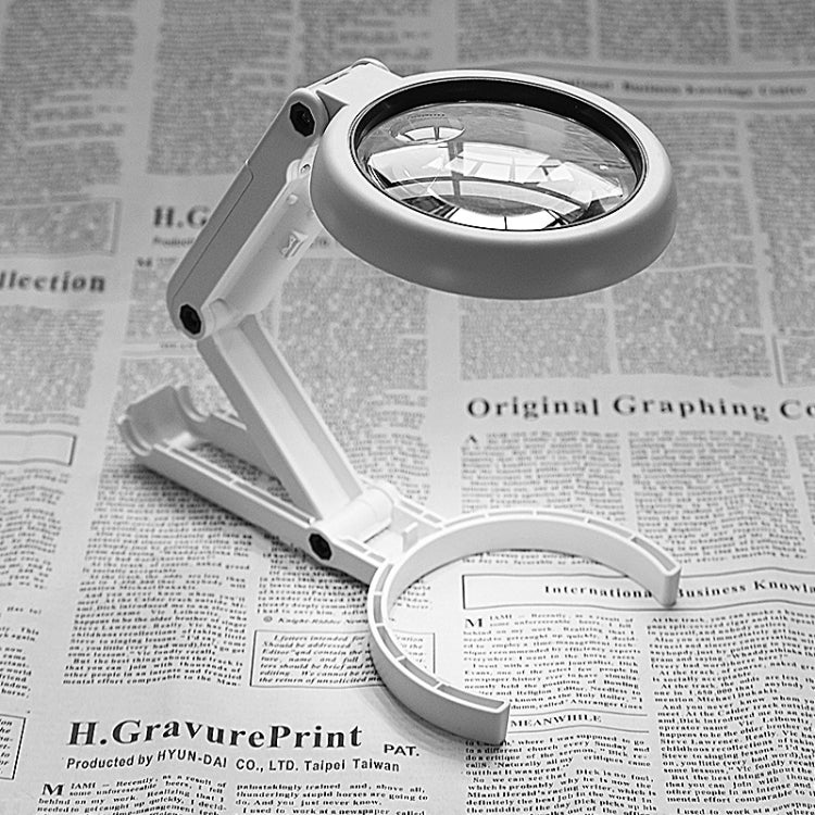 5X / 11X USB Charging LED Light Handheld Magnifier, 5X / 11X