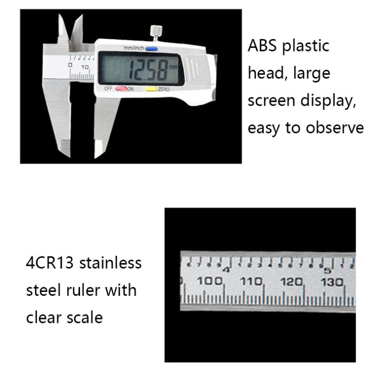 Pied à coulisse électronique en acier inoxydable JS-04, JS-04