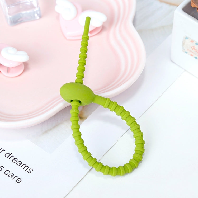 20 serre-câbles en silicone pour câble de données, 21cm vert, 21cm bleu, 21cm orange, 21cm rose, 21cm marron, 21cm gris, 21cm jaune, 21cm rouge