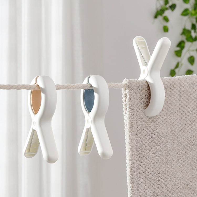 Pince à linge fixe en plastique coupe-vent pour la maison, 3 pièces jaunes, 3 pièces bleues, 2 grandes pièces jaunes, 2 grandes pièces bleues