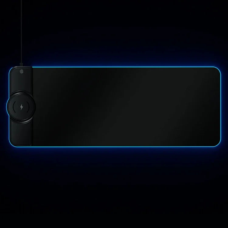 Tapis de souris multifonctionnel K9186 avec éclairage RGB et chargeur sans fil
