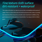 Tapis de souris multifonctionnel K9186 avec éclairage RGB et chargeur sans fil