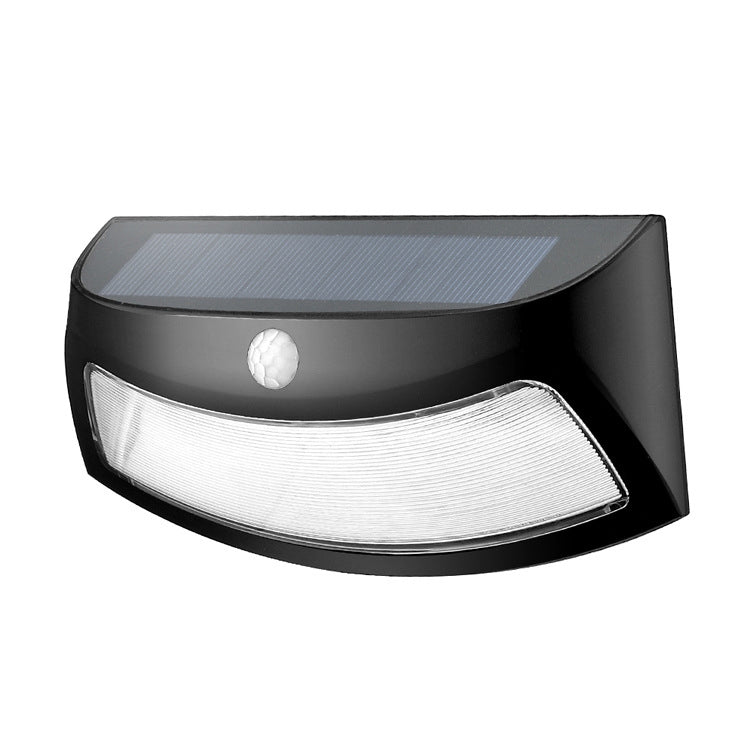 Lampe solaire murale de jardin à induction infrarouge 8 LED, lumière blanche, lumière chaude