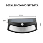 Lampe solaire murale de jardin à induction infrarouge 8 LED, lumière blanche, lumière chaude