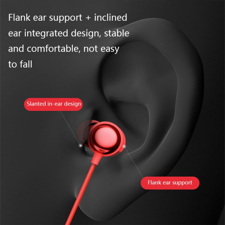 Écouteurs Bluetooth sport magnétiques intra-auriculaires Havit i30, Rouge, Noir