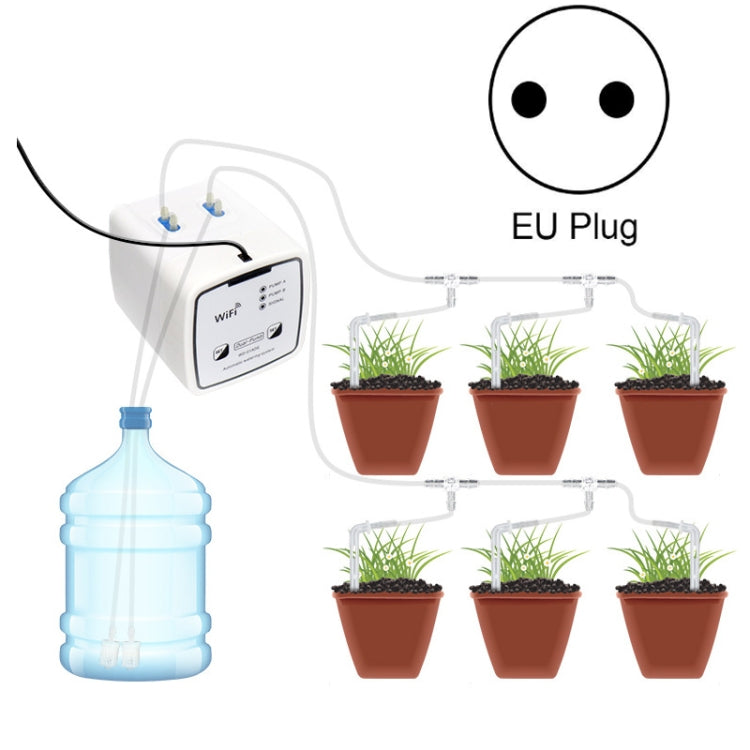 Contrôleur d'irrigation goutte à goutte WIFI WD-01ADE pour jardinage, double pompe 15 pots, double pompe 20 pots