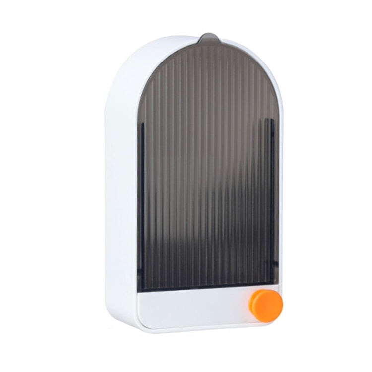 Porte-savon mural à couvercle pour salle de bain, blanc gris, blanc orange, rose blanc, vert gris