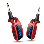 Adaptateur rechargeable émetteur-récepteur sans fil pour guitare U12DX avec prise jack 6,35 mm, U12DX rouge, U12DX noir