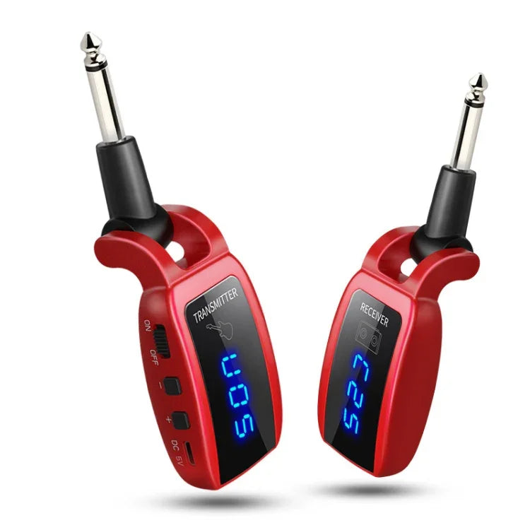 Adaptateur rechargeable émetteur-récepteur sans fil pour guitare U12DX avec prise jack 6,35 mm, U12DX rouge, U12DX noir