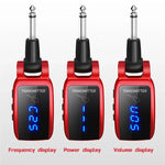 Adaptateur rechargeable émetteur-récepteur sans fil pour guitare U12DX avec prise jack 6,35 mm, U12DX rouge, U12DX noir