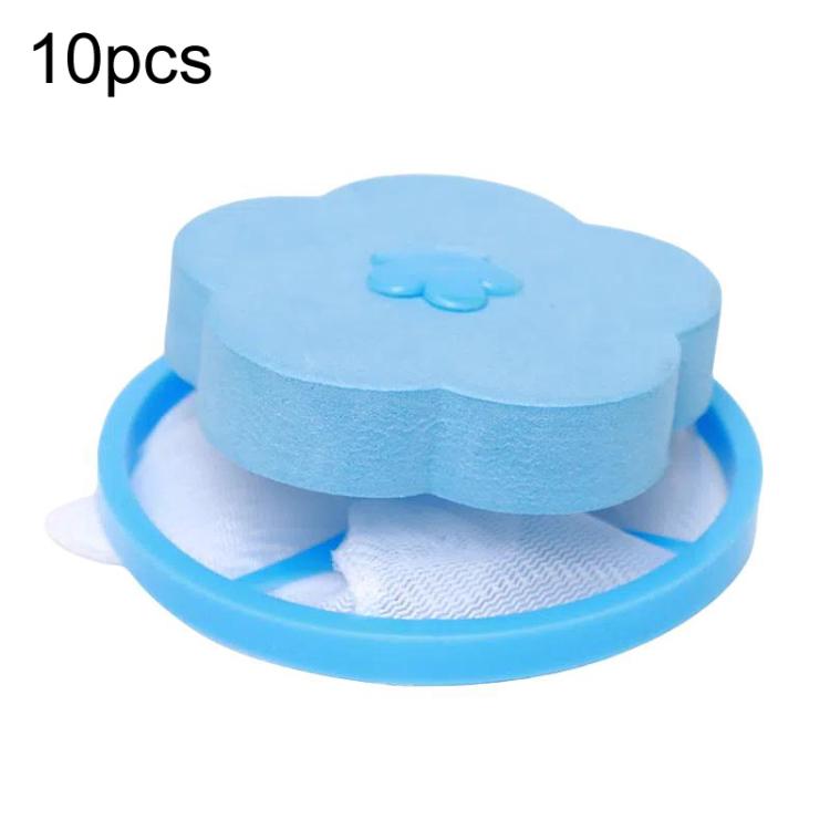 10 sachets-filtres flottants pour machine à laver C2096, bleu, rose