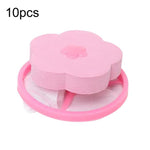 10 sachets-filtres flottants pour machine à laver C2096, bleu, rose