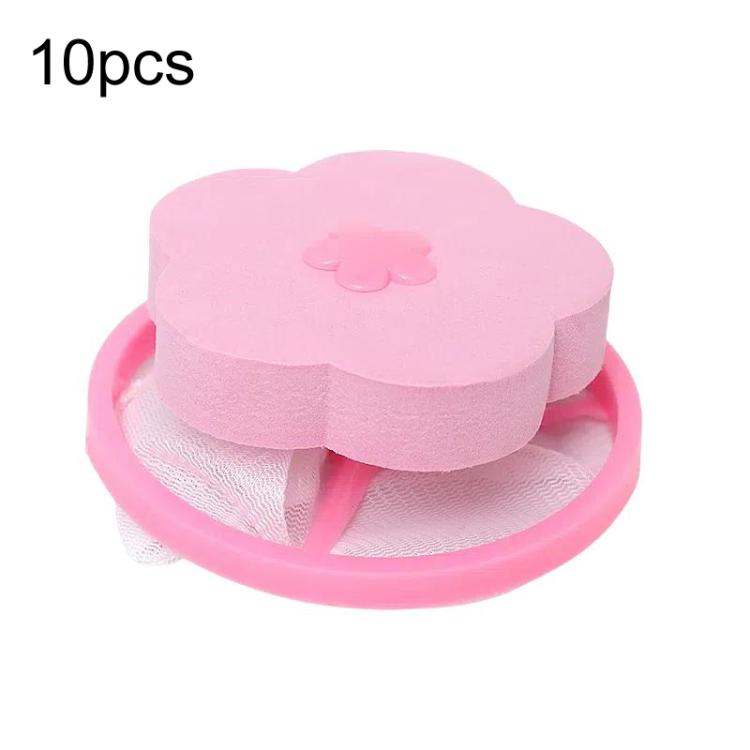 10 sachets-filtres flottants pour machine à laver C2096, bleu, rose