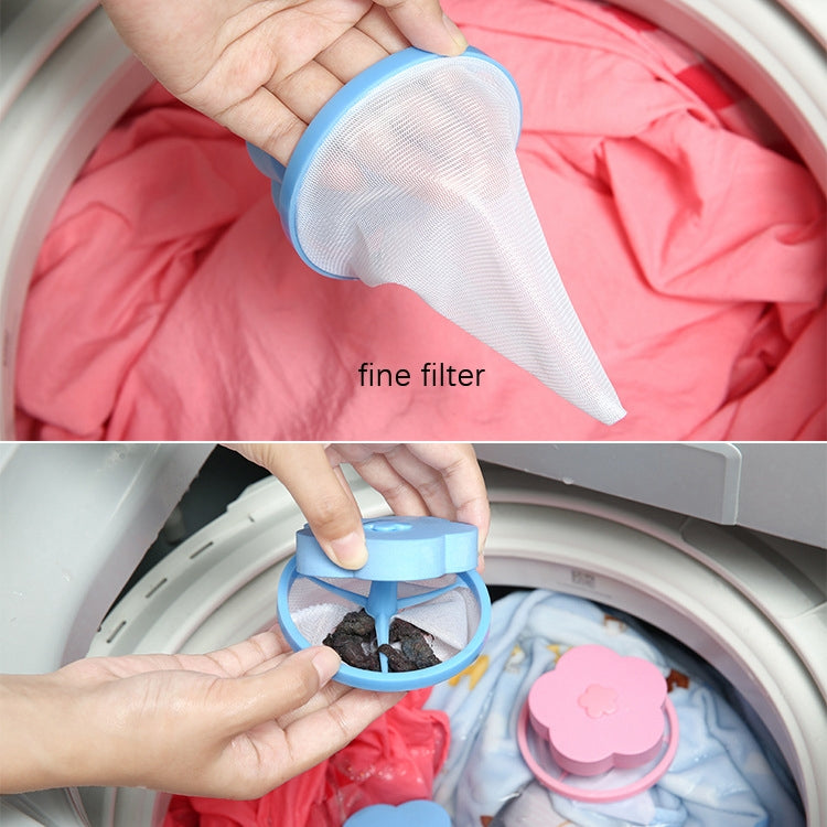 10 sachets-filtres flottants pour machine à laver C2096, bleu, rose