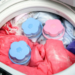 10 sachets-filtres flottants pour machine à laver C2096, bleu, rose