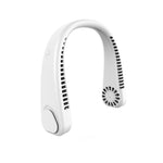 Ventilateur portable USB F2 à suspendre autour du cou pour extérieur, blanc, rose, bleu, vert