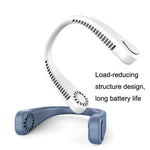 Ventilateur portable USB F2 à suspendre autour du cou pour extérieur, blanc, rose, bleu, vert
