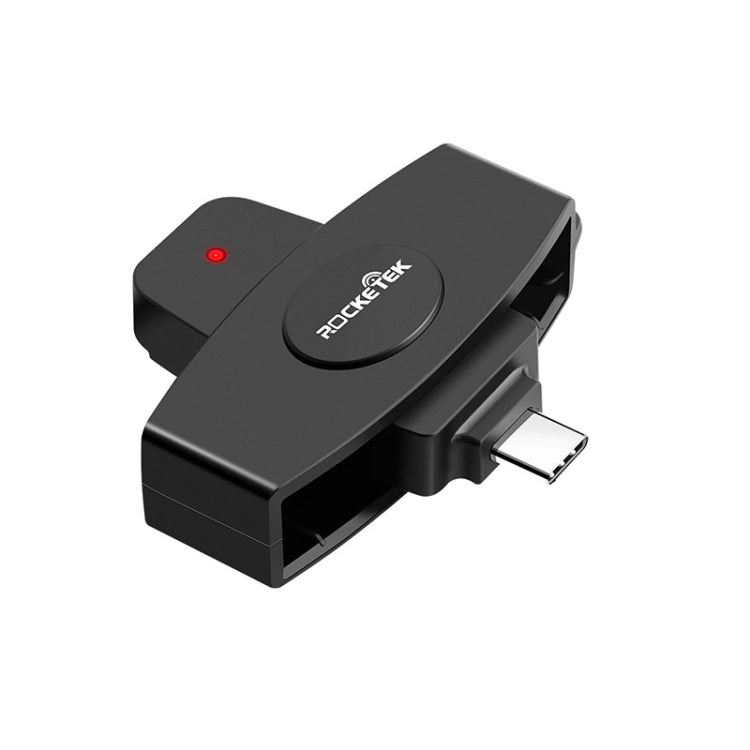 Lecteur de carte CAC intelligent Rocketek CSCR3 Type-C pour déclaration bancaire et fiscale, lecteur de carte SIM/carte IC/carte d'identité