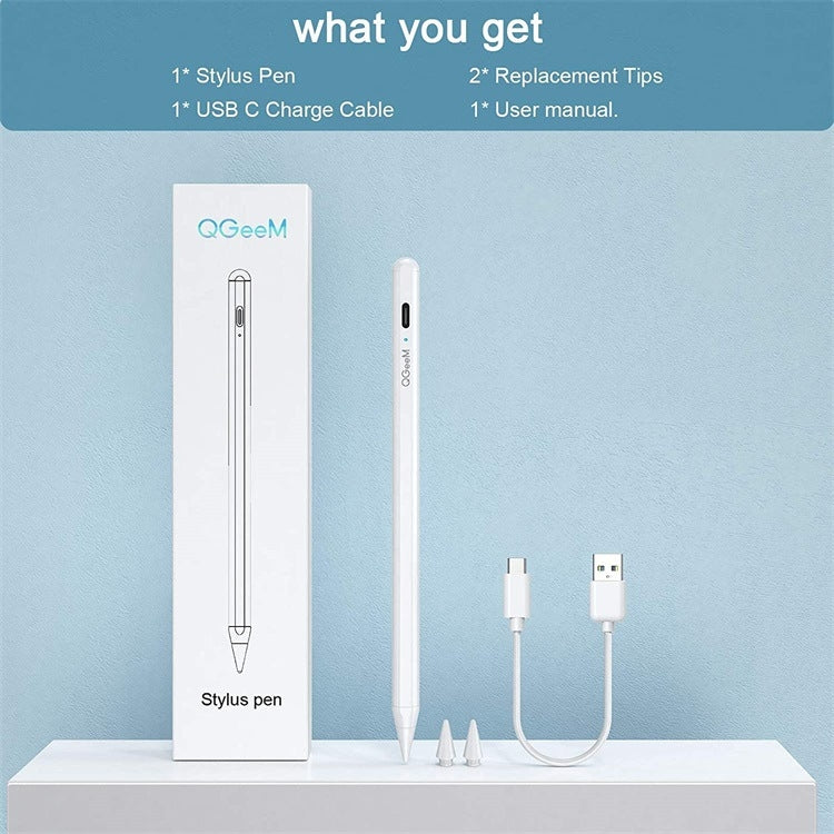 Stylet Actif Rechargeable Anti-erreur QGeeM ID706 pour iPad