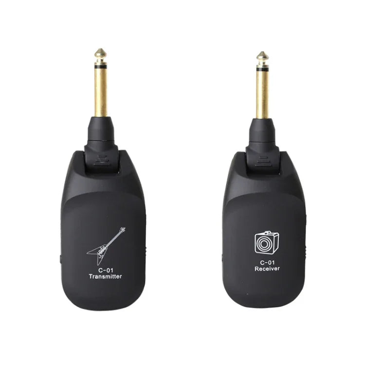 Émetteur-récepteur audio sans fil pour guitare électrique C01, noir