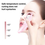 Bigoudi chauffant électrique pour cils motif brique pierre, rose, vert