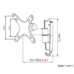 Gibbon Mounts L03 Support mural pour écran d'ordinateur en alliage d'aluminium à fixation rapide