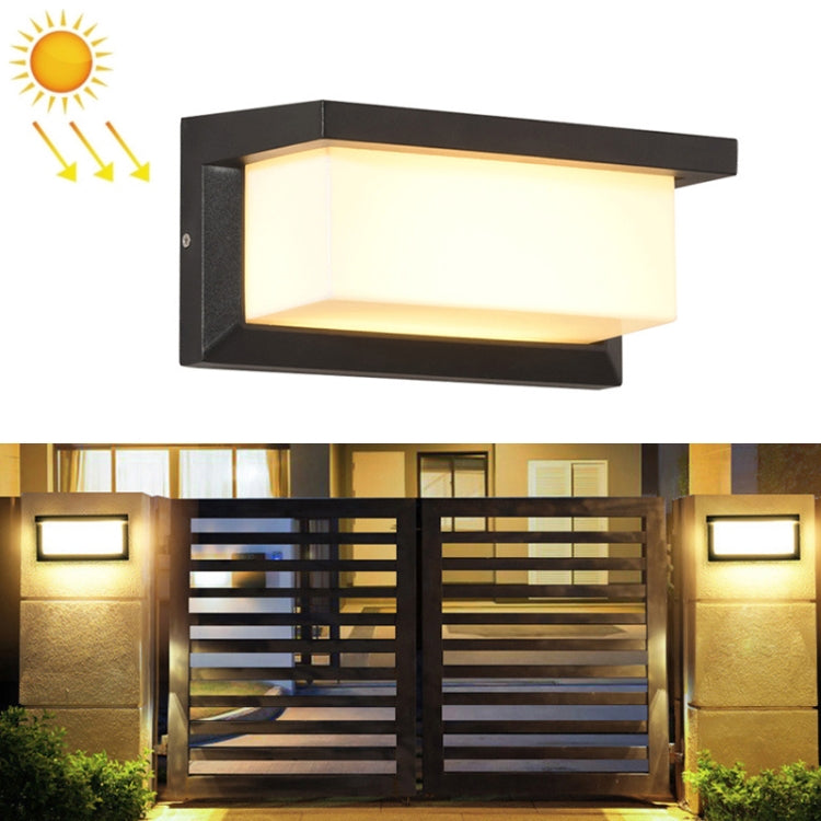 Applique murale solaire étanche d'extérieur 10 W pour terrasse, Spécification :, 6000K, 3000K
