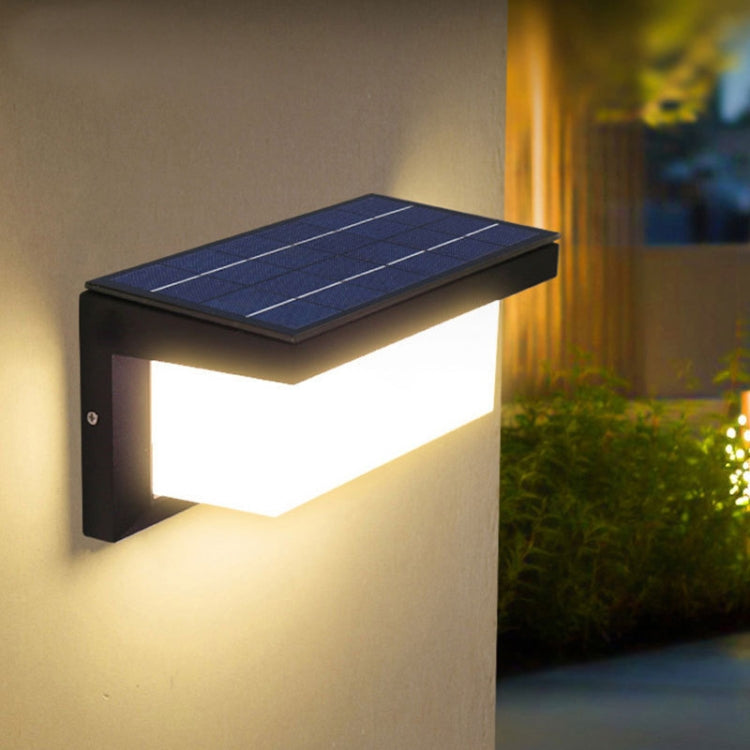Applique murale solaire étanche d'extérieur 10 W pour terrasse, Spécification :, 6000K, 3000K
