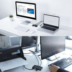 Hub multifonction USB 2.0 2 entrées 4 sorties