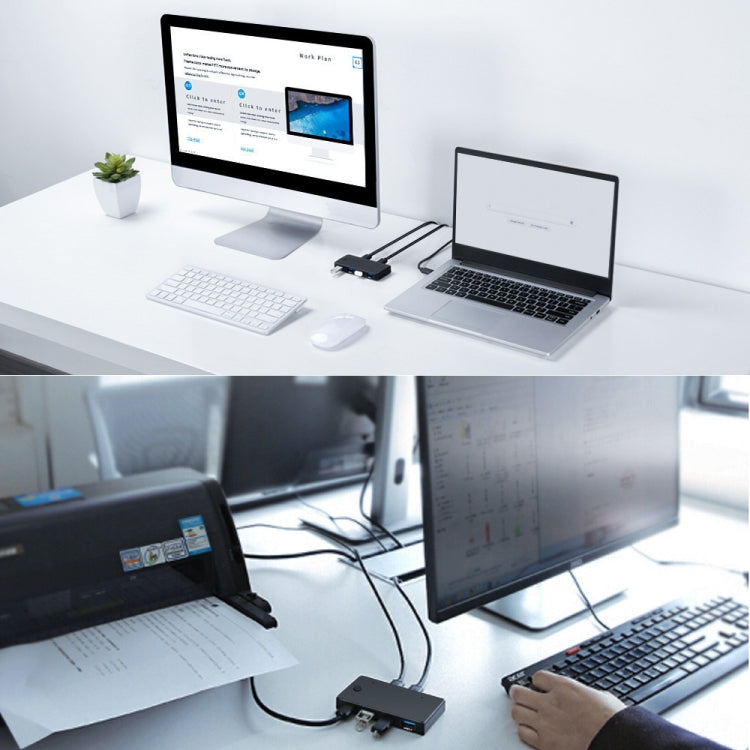 Hub multifonction USB 2.0 2 entrées 4 sorties