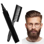 2 stylos de remplissage de barbe imperméables, noir, brun foncé